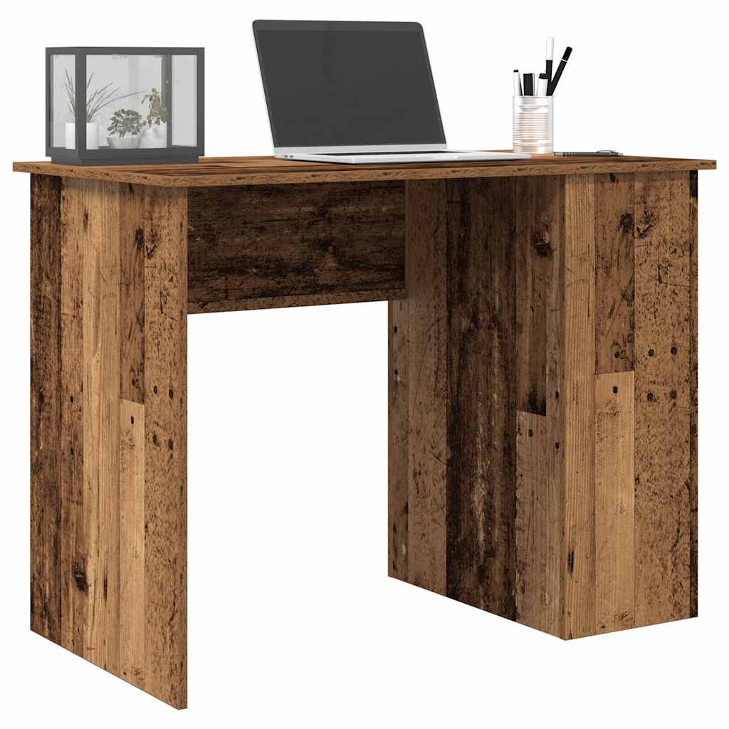 vidaXL Desk Old Wood 100x55x75 cm Engineered Wood