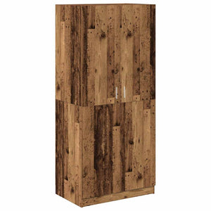 vidaXL Wardrobe Old Wood 80x52x180 cm Engineered Wood