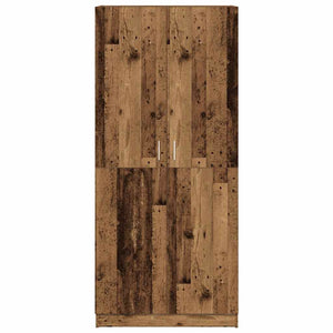 vidaXL Wardrobe Old Wood 80x52x180 cm Engineered Wood