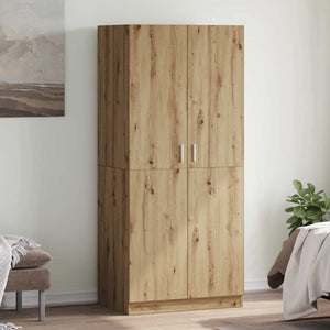 vidaXL Wardrobe Artisan Oak 80x52x180 cm Engineered Wood