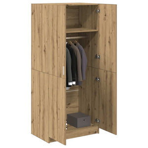 vidaXL Wardrobe Artisan Oak 90x52x200 cm Engineered Wood