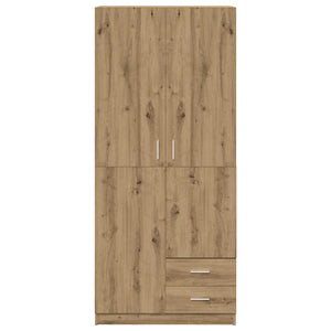 vidaXL Wardrobe Artisian Oak 80x52x180 cm Engineered Wood