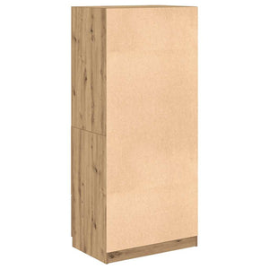 vidaXL Wardrobe Artisian Oak 80x52x180 cm Engineered Wood