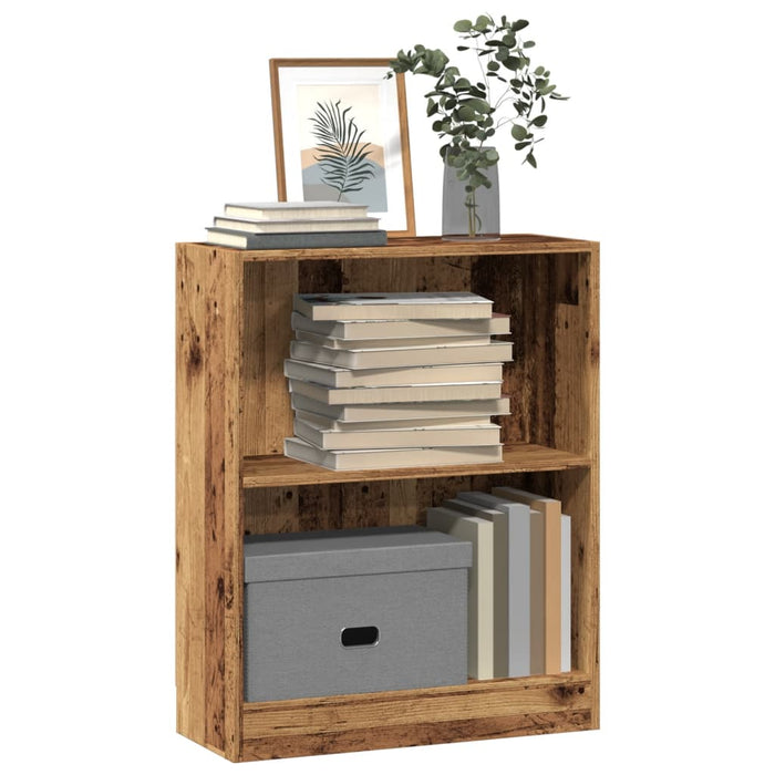 vidaXL Bookcase Old Wood 60x24x76 cm Engineered Wood