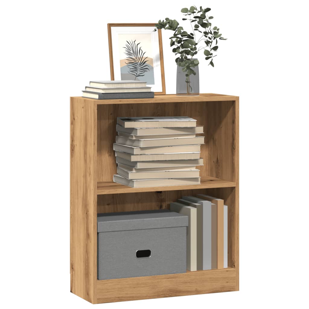 vidaXL Bookcase Artisian Oak 60x24x76 cm Engineered Wood