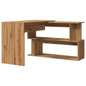 vidaXL Corner Desk Artisan Oak 200.5x50x76 cm Engineered Wood