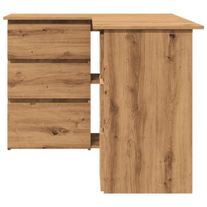 vidaXL Corner Desk Artisan Oak 145x100x76 cm Engineered Wood