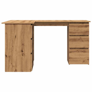 vidaXL Corner Desk Artisan Oak 145x100x76 cm Engineered Wood