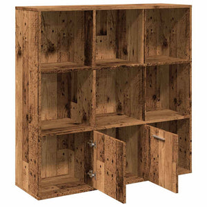 vidaXL Book Cabinet Old Wood 98x29x97.5 cm Engineered Wood