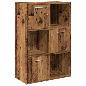 vidaXL Bookshelf Old Wood 60.5x30x90 cm Engineered Wood