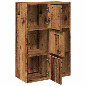 vidaXL Bookshelf Old Wood 60.5x30x90 cm Engineered Wood