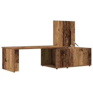 vidaXL Coffee Table Old Wood 150x50x35 cm Engineered Wood