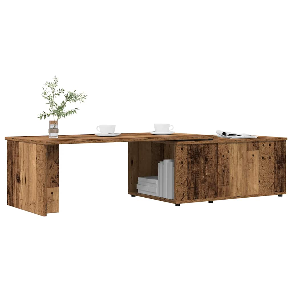 vidaXL Coffee Table Old Wood 150x50x35 cm Engineered Wood