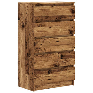 vidaXL Drawer Cabinet Old Wood 60x36x103 cm Engineered Wood