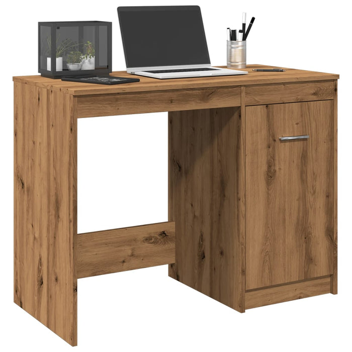 vidaXL Desk Artisan Oak 100x50x76 cm Engineered Wood