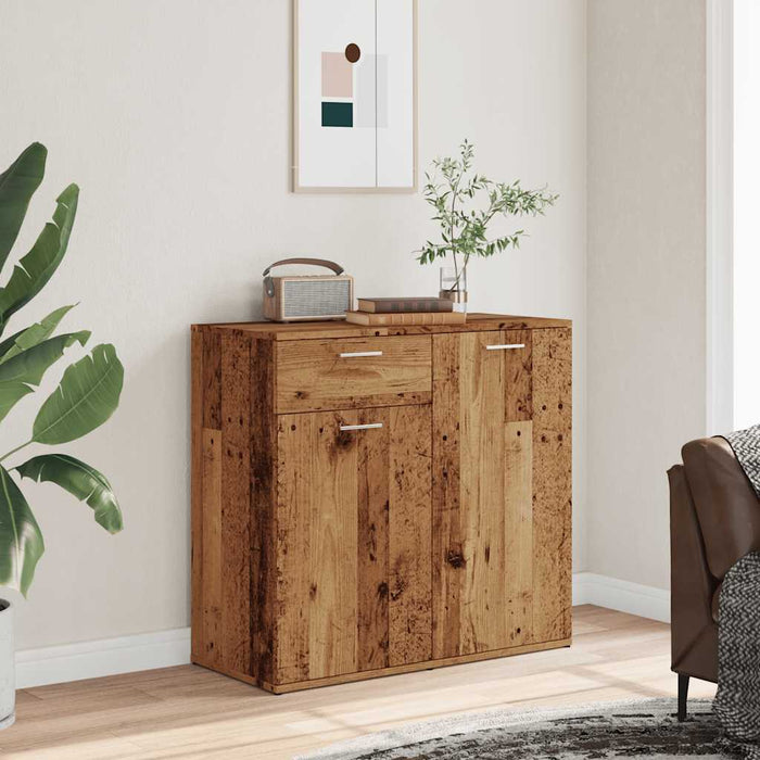 vidaXL Sideboard Old Wood 80x36x75 cm Engineered Wood