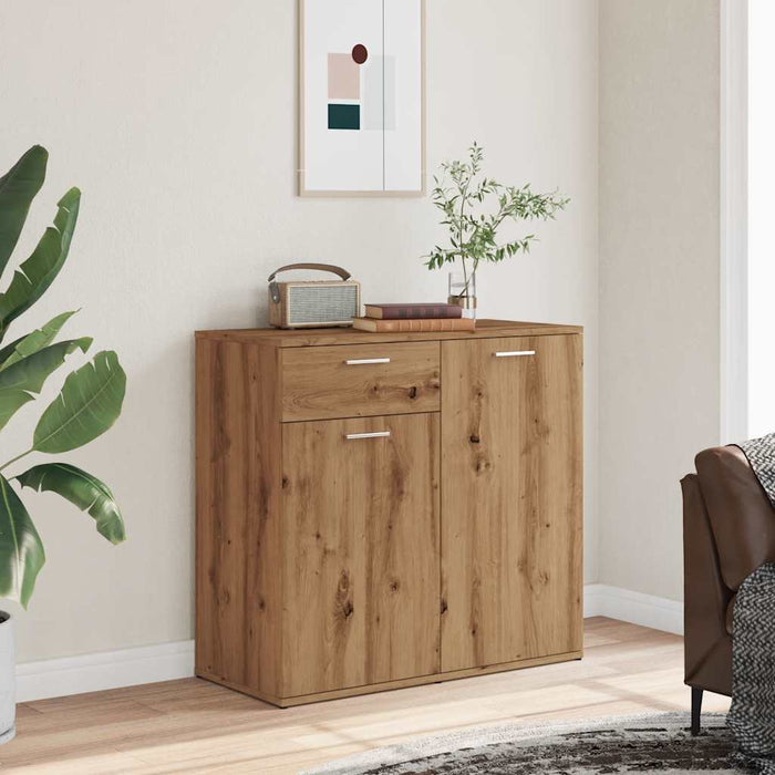 vidaXL Sideboard Artisan Oak 80x36x75 cm Engineered Wood