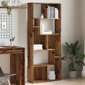 vidaXL Bookcase Old Wood 67x24x161 cm Engineered Wood