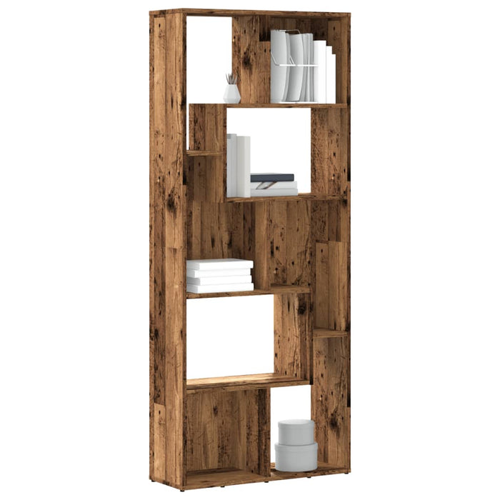 vidaXL Bookcase Old Wood 67x24x161 cm Engineered Wood