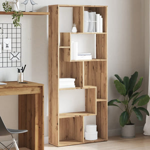 vidaXL Bookcase Artisan Oak 67x24x161 cm Engineered Wood