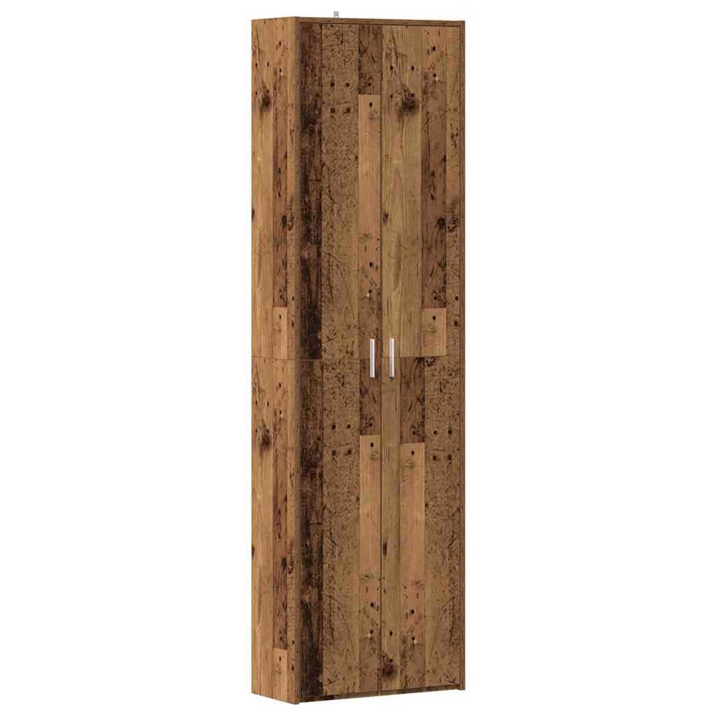 vidaXL Hallway Wardrobe Old Wood 55x25x189 cm Engineered Wood