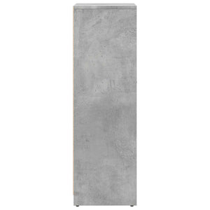 vidaXL Bathroom Cabinet Concrete Grey 30x30x95 cm Engineered Wood