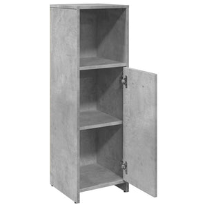 vidaXL Bathroom Cabinet Concrete Grey 30x30x95 cm Engineered Wood