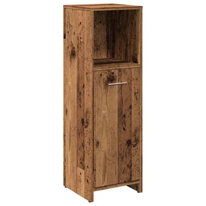 vidaXL Bathroom Cabinet Old Wood 30x30x95 cm Engineered Wood