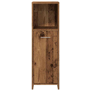 vidaXL Bathroom Cabinet Old Wood 30x30x95 cm Engineered Wood