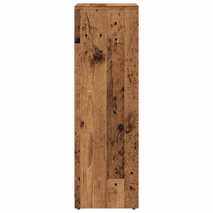 vidaXL Bathroom Cabinet Old Wood 30x30x95 cm Engineered Wood