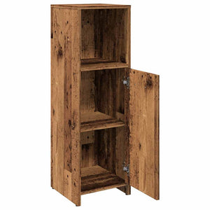 vidaXL Bathroom Cabinet Old Wood 30x30x95 cm Engineered Wood