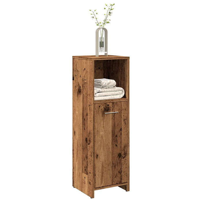 vidaXL Bathroom Cabinet Old Wood 30x30x95 cm Engineered Wood