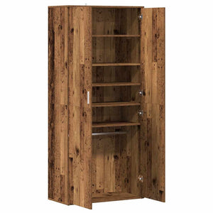 vidaXL Shoe Cabinet Old Wood 80x39x178 cm Engineered Wood