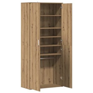 vidaXL Shoe Cabinet Artisan Oak 80x39x178 cm Engineered Wood