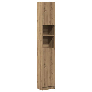 vidaXL Bathroom Cabinet Artisan Oak 32x25.5x190 cm Engineered Wood