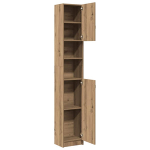 vidaXL Bathroom Cabinet Artisan Oak 32x25.5x190 cm Engineered Wood