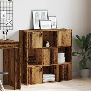 vidaXL Bookshelf Old Wood 90x28x90 cm Engineered Wood