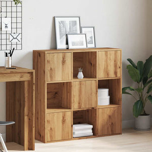 vidaXL Bookshelf Artisan Oak 90x28x90 cm Engineered Wood