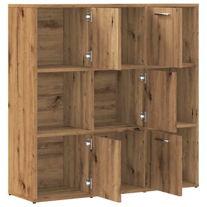 vidaXL Bookshelf Artisan Oak 90x28x90 cm Engineered Wood