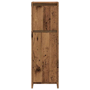 vidaXL Bathroom Cabinet Old Wood 30x30x95 cm Engineered Wood