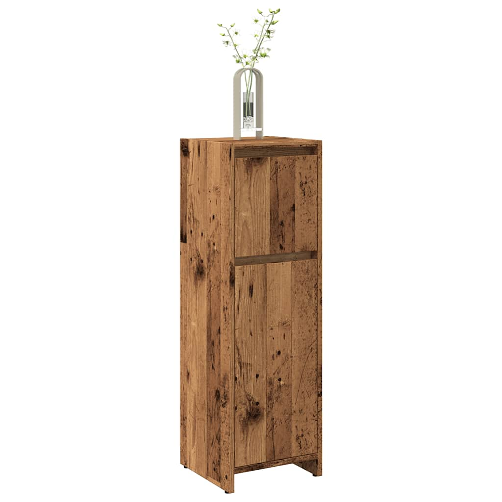 vidaXL Bathroom Cabinet Old Wood 30x30x95 cm Engineered Wood