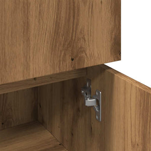 vidaXL Bathroom Cabinet Artisan Oak 30x30x95 cm Engineered Wood