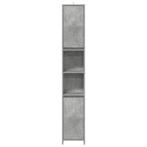 vidaXL Bathroom Cabinet Concrete Grey 30x30x183.5 cm Engineered Wood