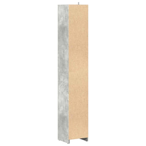 vidaXL Bathroom Cabinet Concrete Grey 30x30x183.5 cm Engineered Wood