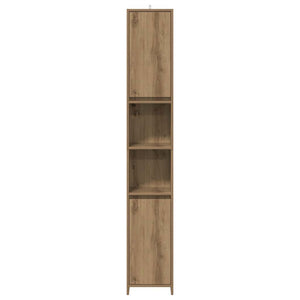 vidaXL Bathroom Cabinet Artisan Oak 30x30x183.5 cm Engineered Wood