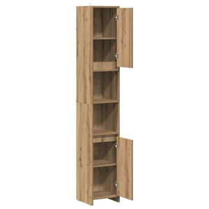 vidaXL Bathroom Cabinet Artisan Oak 30x30x183.5 cm Engineered Wood