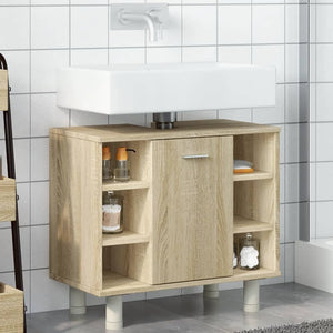 vidaXL Bathroom Cabinet Sonoma Oak 60x32x53.5 cm Engineered Wood