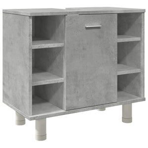 vidaXL Bathroom Cabinet Concrete Grey 60x32x53.5 cm Engineered Wood