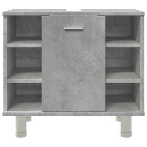 vidaXL Bathroom Cabinet Concrete Grey 60x32x53.5 cm Engineered Wood