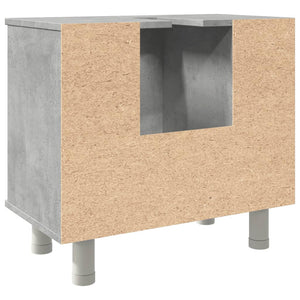 vidaXL Bathroom Cabinet Concrete Grey 60x32x53.5 cm Engineered Wood